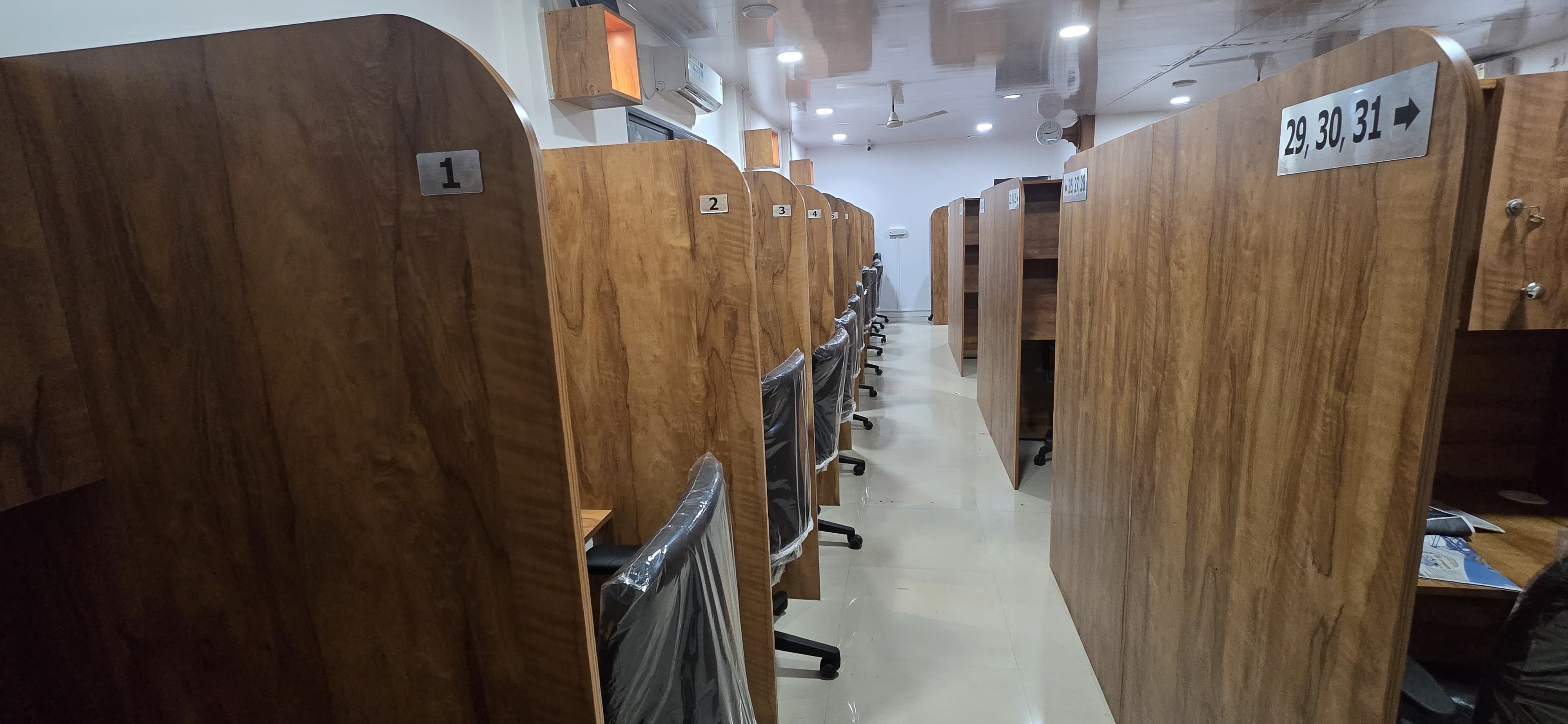 Study cabins at Aspire Zone